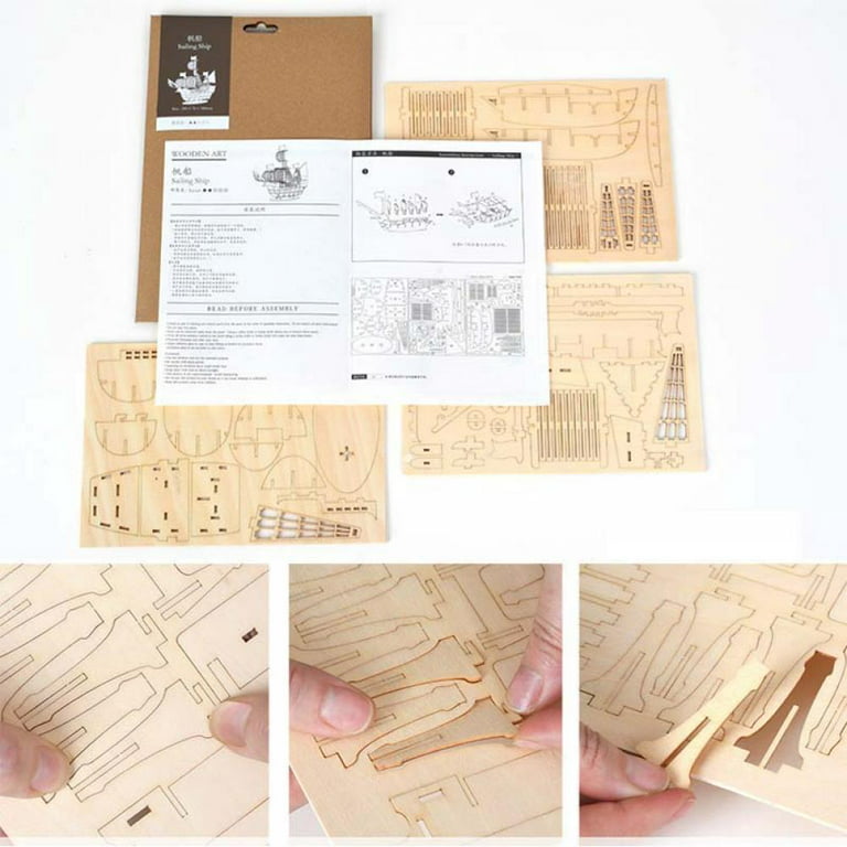 Adult DIY Craft Kit, Nautical Paper Craft Kit, Paper Cutting Kit 