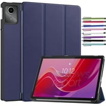 elitegadget Case for Lenovo Tab M11 (2023) TB-330FU / Lenovo Xiaoxin Pad 2024 11 inch TB-331FC - Lightweight Tri-Fold Stand Shell Case Cover 1 Stylus (Navy Blue)
