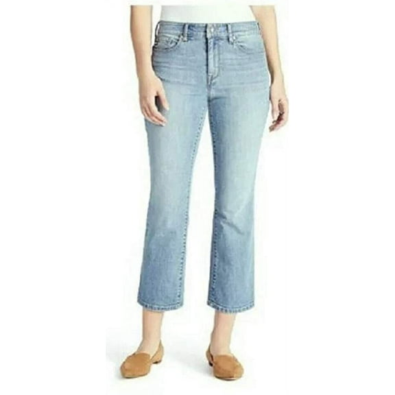 Chaps Women's Mid Rise Crop Kick Jeans Pant (Mereen, 6/28)