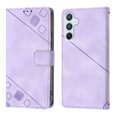 thumbnail image 2 of Compatible with Samsung Galaxy A54 5G Classic Embossed PU Leather Case with Card Holder Shockproof Cover, 2 of 5