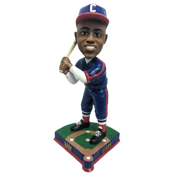 Hank Aaron Indianapolis Clowns Batting Gold Text Bobblehead Negro Leagues