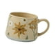 thumbnail image 4 of Taza de cerámica decorativa con asa grande y estampado floral para el hogar y la oficina. Estilo B, 4 of 9