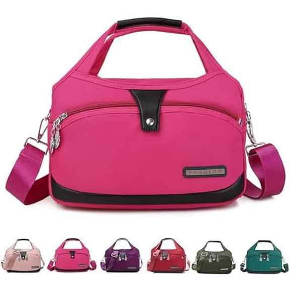 Blaciokamith Soft Side Lightweight Underseat Tote Bag, Waterproof Oxford for Women,Fashion Anti Theft Handbags for Women