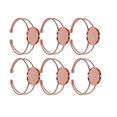 thumbnail image 1 of Handmade DIY Pendant Copper Bracelets Wrist Chains for Jewelry Making 6Pcs, 1 of 3