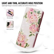 Dteck for Samsung Galaxy S23 Ultra Case Wallet with RFID Blocking Card Holder Kickstand, Gilding Flower Pattern Magnetic Leather Flip Case for Samsung Galaxy S23 Ultra 5G,Rose