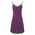 thumbnail image 4 of Prolriy Robes de Cocktail pour Femmes, Robe à Bretelles en Diamant Chaude pour Femmes Robes de Bal 2025 Robes pour Femmes Violet m, 4 of 6
