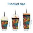 thumbnail image 2 of Set of 3 Packs Reusable Hot And Iced Coffee Cup Sleeve Neoprene Tumbler Sleeve Mola De Panama Mounted(16,24,32oz), 2 of 8