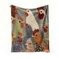 thumbnail image 2 of Chicken Head Blanket Chicken Head Patterns Printed Blankets For Both Indoor And Outdoor Home Decor For Couch Bed And Living Room Chickens Lovers, 2 of 5