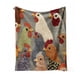 thumbnail image 2 of Manta con estampado de cabeza de pollo, ideal para decoración de interiores y exteriores, sofá cama y sala de estar, ideal para amantes de los pollos, dormitorio, regalos de cumpleaños para mujeres, m, 2 of 5