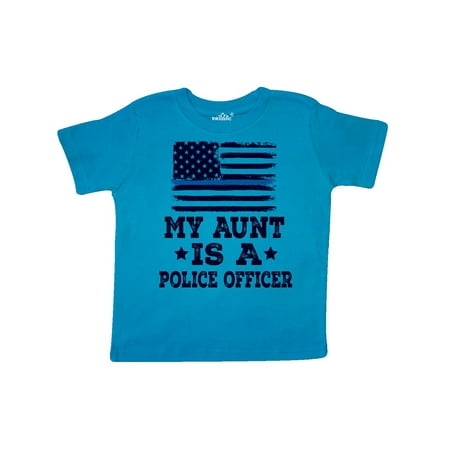 

Inktastic Aunt Is A Police Officer Law Enforcement Gift Toddler Boy or Toddler Girl T-Shirt