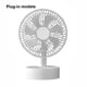 thumbnail image 5 of Ventilador de escritorio Bewildely Solución de refrigeración portátil y ecológica F7-2 Blanco, 5 of 6