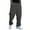 Dark Gray, variant on WTOBBY Men's Baggy Stacked Sweatpants, Wide Leg Flared Joggers with Drawstring Waist, Streetwear Style Lounge Pants with Pockets for Men,Black L