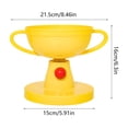 thumbnail image 3 of HOARBOEG Pet Trophy Bowl, Adjustable Elevated Dog Bowl with 5 Height Settings, Raised Cat Food Dish, Non-Slip Slow Feeder and Water Bowl, Plastic Feeding Stand for Small Medium Large Pets, 3 of 6