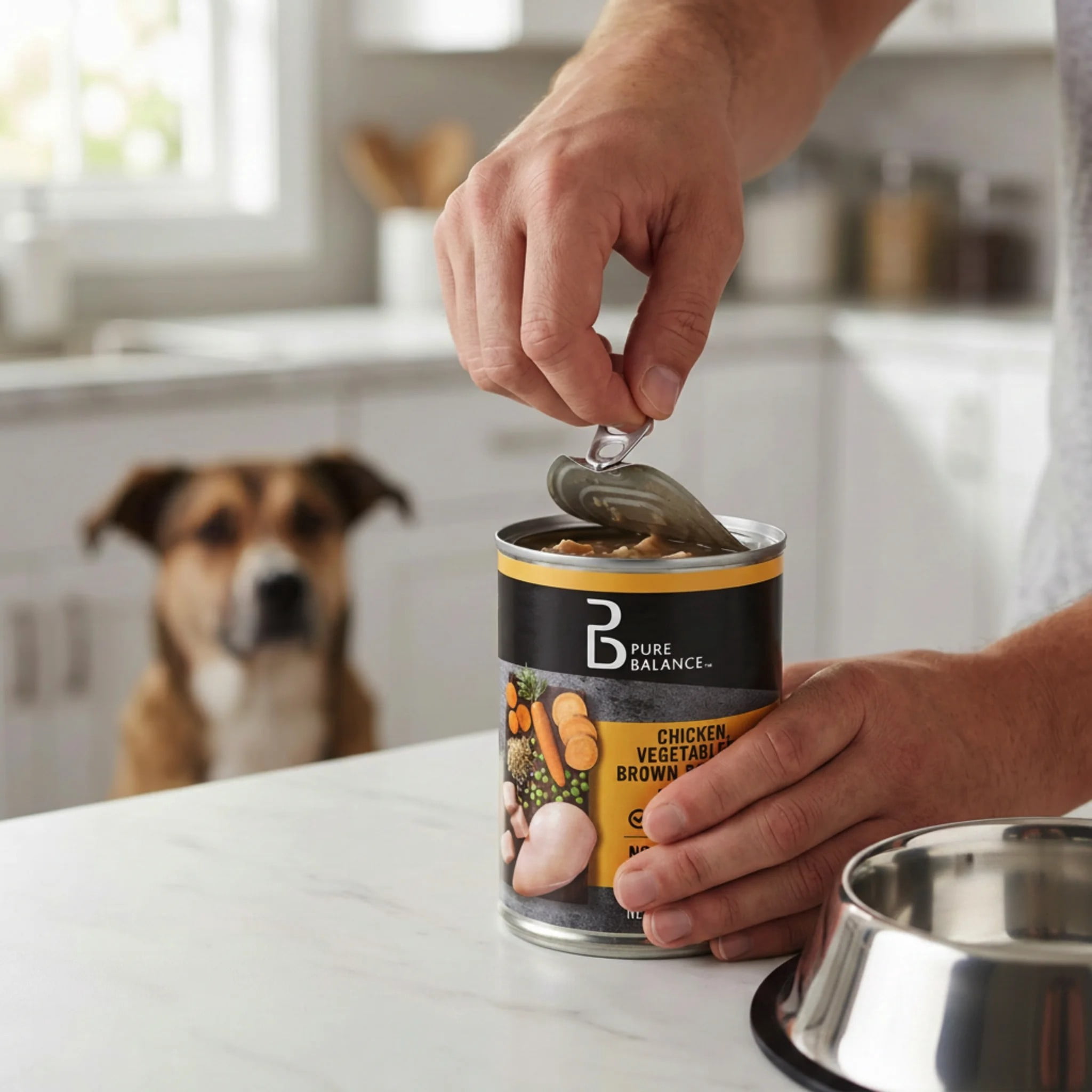 Pure Balance Wet Food for Dogs, Chicken, Vegetables, and Brown Rice Stew, 12.5 oz