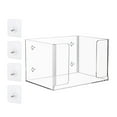 thumbnail image 2 of DOLITY Grocery Bag Holder Acrylic Trash Bag Organizer Garbage Bag Dispenser Storage Box 1 Layer, 2 of 8