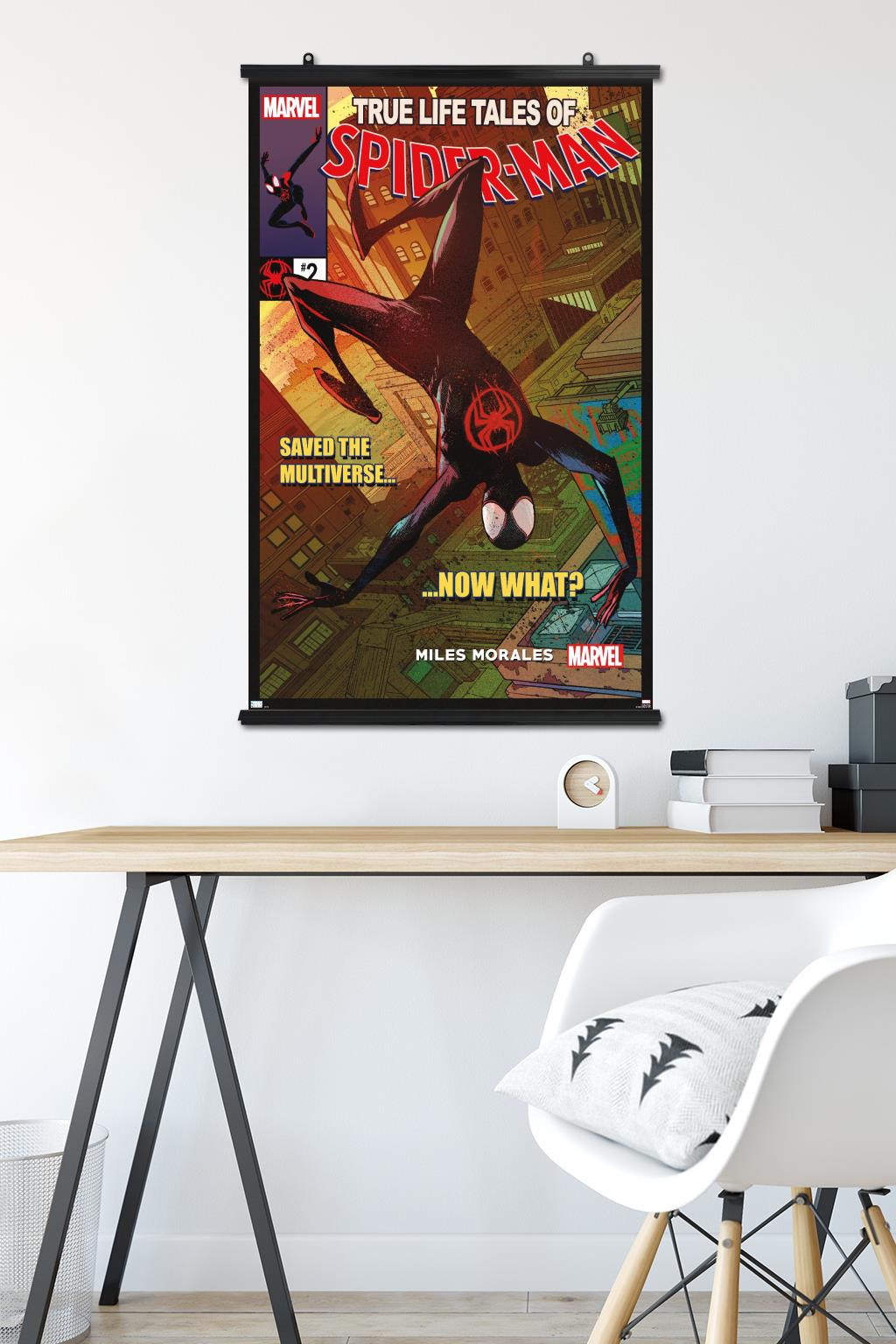 Marvel Spider-Man: Across the Spider-Verse - Now What Cover Wall Poster, 22.375" x 34"