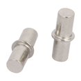 thumbnail image 2 of Clavos de soporte para estantes de armario de Unique Bargains, tono plateado, 6mmx19mm, 8 piezas, 2 of 2