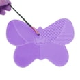 thumbnail image 3 of Unique Bargains Butterfly Makeup Brush Cleaning Mat 1 Pc Purple, 3 of 6