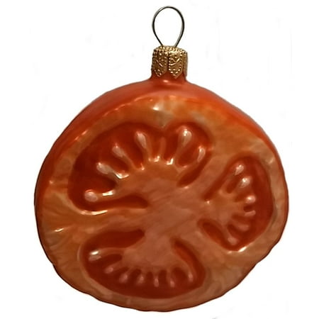 Slice Of Tomato Polish Mouth Blown Glass Christmas Ornament Holiday Slice of Tomato Polish Mouth Blown Glass Christmas Ornament Holiday Decorations - Slice Of Tomato Polish Mouth Blown Glass Christmas Ornament Holiday