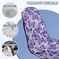 thumbnail image 6 of XYZCANDO Purple Butterfly Car Seat Towel Non-Slip Towels Bucket Seats Protector for Gym Workout Running Swimming Beach and Hiking Waterproof and Sweatproof Towel Seat Covers, 6 of 7