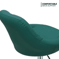 thumbnail image 6 of MoNiBloom Bar Stools Set of 4, Swivel Counter Height Barstools, Adjustable Height Kitchen Stools Chairs with Backrest, Teal Green, 6 of 10