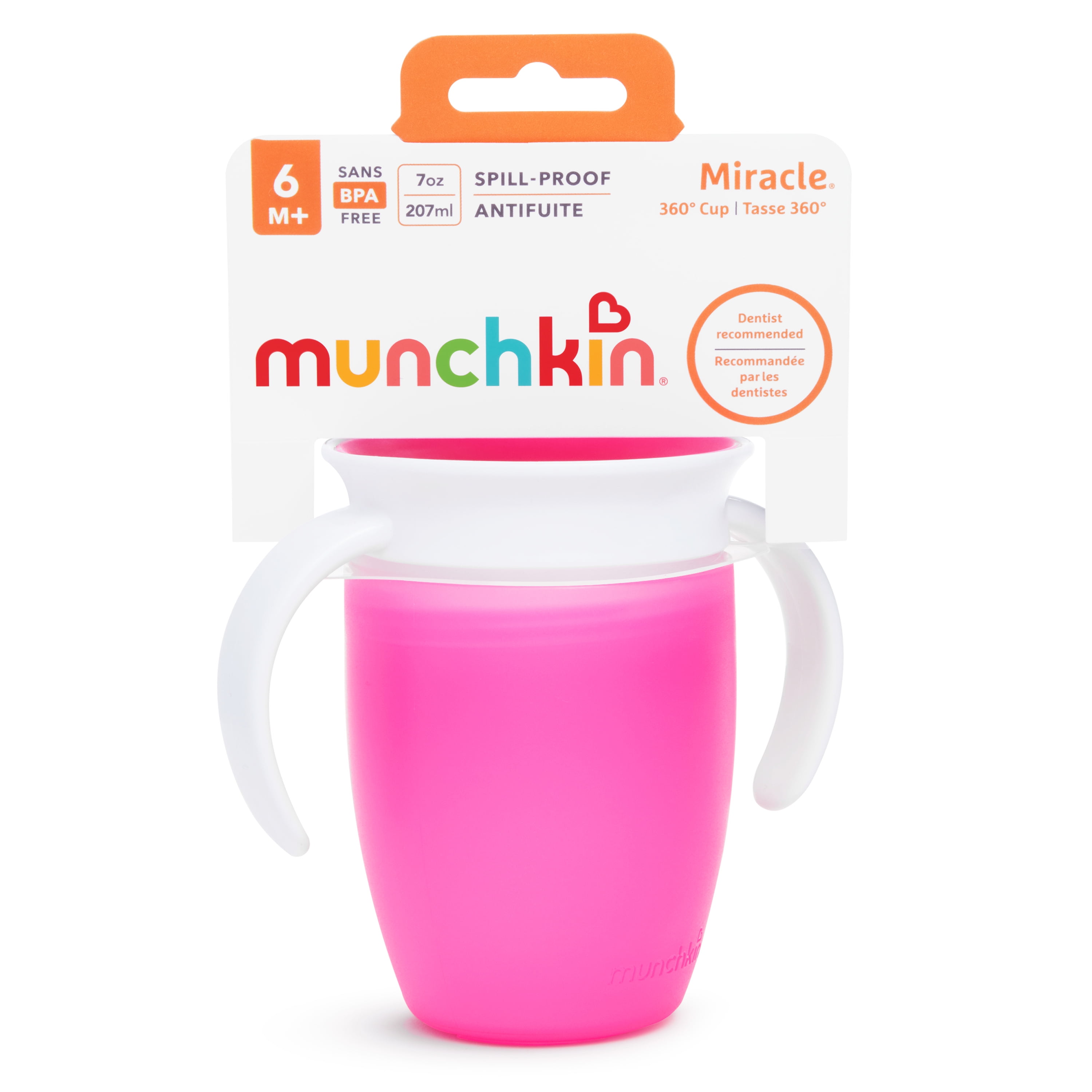 Munchkin Miracle 360˚ 7oz Trainer Cup, Blue, Green, 2 Pack 