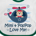 thumbnail image 4 of Inktastic Mimi and Poppop Love Me Boys Baby Bib, 4 of 4