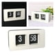 thumbnail image 3 of Reloj abatible, reloj de escritorio para decoración para hogar, abatible automático retro hacia abajo, reloj vintage, con pilas, relojes digit Trasero Negro, 3 of 8