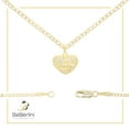 thumbnail image 7 of BEBERLINI Women Heart CZ Pendant Necklace Set 14K Gold Filled Cuban Chain Jewelry 18", 7 of 7