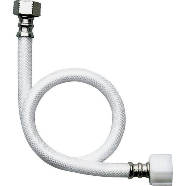 FLUIDMASTER B1TV09 Toilet Connector, 5/8 in Compression Inlet, 3/4 in