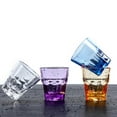 thumbnail image 3 of 4Pcs Acrylic Transparent Cups Shatterproof Beverage Cups Octagon Cup, 3 of 8