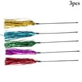 thumbnail image 1 of 3PCS Cat Teaser Wand Crinkle Tassel Bell Cat Interactive Wand Cat Exercise Toy, 1 of 10