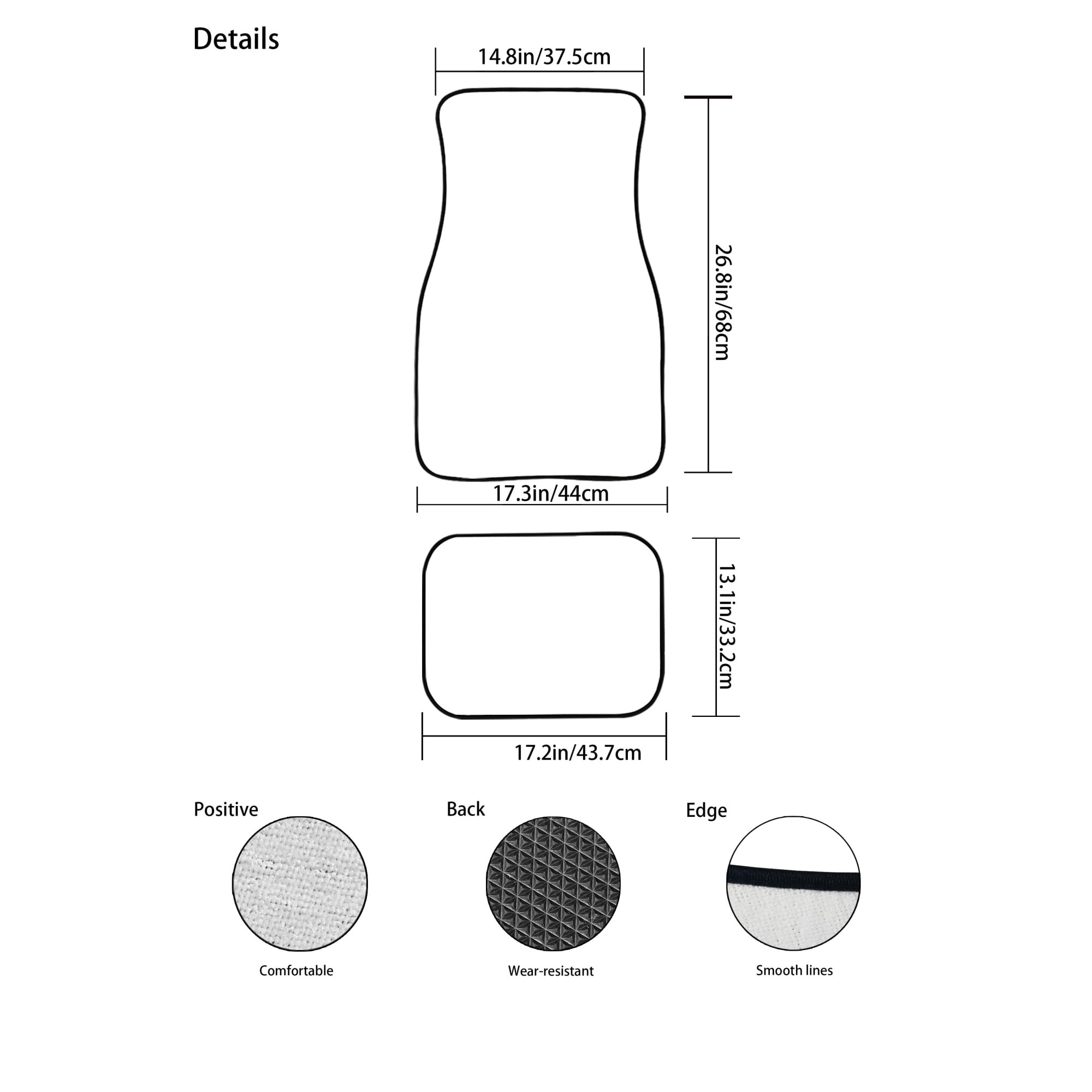 Jeiento Blue Dolphin Car Seat Cover Full Set for Men Woman Car Floor Mats Steering Wheel Cover Keychains Seatbelt Pad Armrest Cover Cup Coasters Lipstick Holder Interior Auto Accessory 17pcs