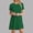Green, variant on Juslio Dresses for Women Round Neck Vintage Plaid, Midi Dress Loose Casual Short Sleeve T-Shirt Dresses
