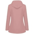 thumbnail image 4 of ChicHaven Women's Lightweight Hooded Raincoat Waterproof Packable Active Outdoor Rain Jacket Pink M, 4 of 5