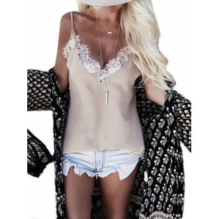 - OUMY Women Spaghetti Strappy Lace Tops Camisole Vest