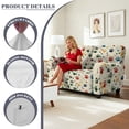 thumbnail image 4 of TSOVTHRID Colorful Dog Paw Print Loveseat Couch Covers 6-Piece Loveseat Recliner Covers with Elastic Bottom Stretch Polyester Furniture Protector for Love Seat Sofa, 4 of 7