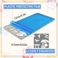 thumbnail image 2 of 1 Set Stainless Steel DIY Nail Art Templates Template Tool Rectangle Building 12x6cm 3pcs/set, 2 of 7