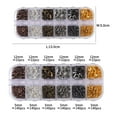 thumbnail image 2 of Lots 840Pcs Jump Rings with 132Pcs Lobster Clasps for Jewelry Making Supplies, 2 of 7