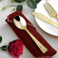 thumbnail image 6 of Smarty 6.25" Shiny Metallic Gold Disposable Plastic Dinner Spoons 600ct, 6 of 6