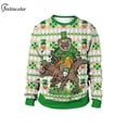 thumbnail image 3 of Sudaderas del Día de San Patricio para hombre, chándal de cuello redondo, jerséis Unisex, ropa de calle Harajuku, atuendo de Anime chino, ropa para hombre, 3 of 4
