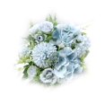 thumbnail image 4 of Bola de flores falsas Nikou arreglo de seda azul 31 x 19 cm, 4 of 12