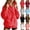Red, variant on LYXSSBYX Pullover Sweatshirts for Women No Hoodie Stand Collar Oversized Sweatshirt Long Sleeve Coats 2025 Fall Trendy Clothes