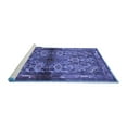 thumbnail image 2 of Ahgly Company Machine Washable Indoor Rectangle Persian Blue Traditional Area Rugs, 2' x 5', 2 of 4