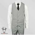 thumbnail image 4 of Black n Bianco Boys' Signature Light Gray Slim Suit Complete Set, 4 of 6