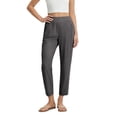 thumbnail image 6 of ClodeEU Women's Stretch 7/8 Yoga Pants,Comfortable Athletic Ankle Length Pants for Work Dark Gray,Womens Plus XXL, 6 of 6