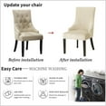 thumbnail image 6 of Velvet Wingback Side Chair Cover Slipcover Stretch Washable Sloping Armchair Accent Chair Protector Seat Cover for Dining Room Banquet Home Party Decor 1PACK, 6 of 8