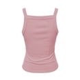 thumbnail image 5 of Gunia Ribbed Womens Tank Tops Classic Solid Camisole Layering Piece Casual Daily Wear Soft Stretchy Comfort Fit Cami Tops For Women Light Pink, 5 of 5