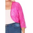 thumbnail image 5 of Women's Plus Size Casual Lace Bolero Cardigan, 5 of 6