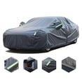 thumbnail image 1 of Cubierta de Coche con 6 Capas, Funda Completa de Auto Anti-UV a Prueba Arañazos Sol Viento Lluvia Protector Lona de Automóvil con Tira Reflectante Cremallera para SUV Honda Sedán, 525x195x185cm, 1 of 6